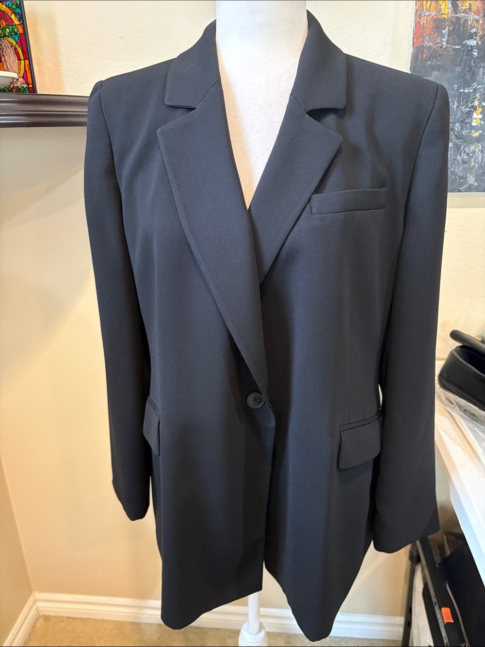 Jones New York Black Single-Button Women's Blazer